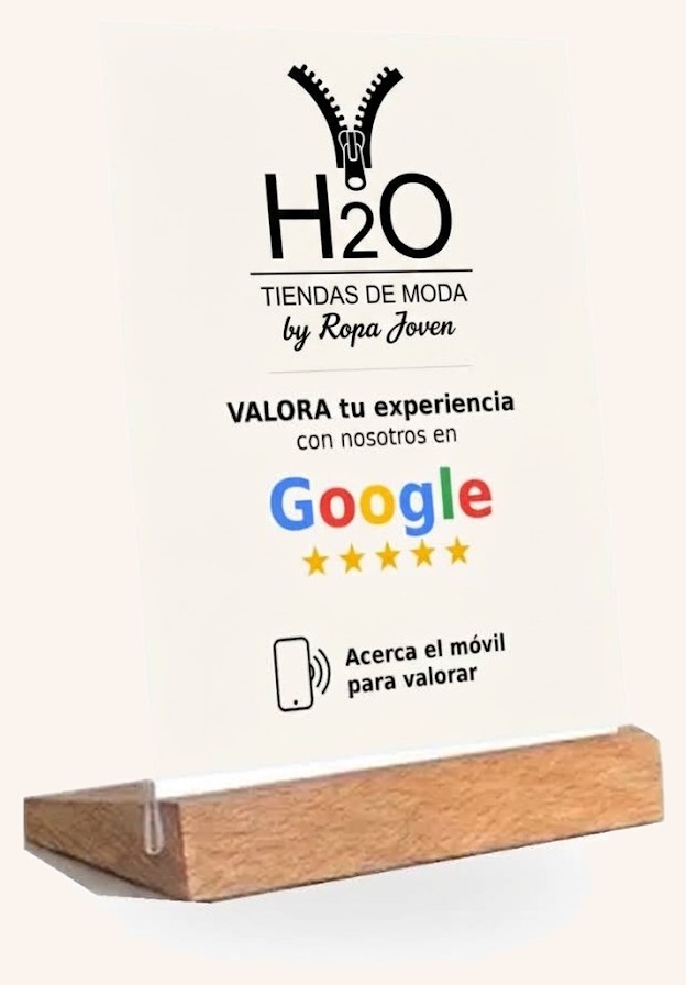 Ejemplo personalizado con logo de cliente real, tienda de moda